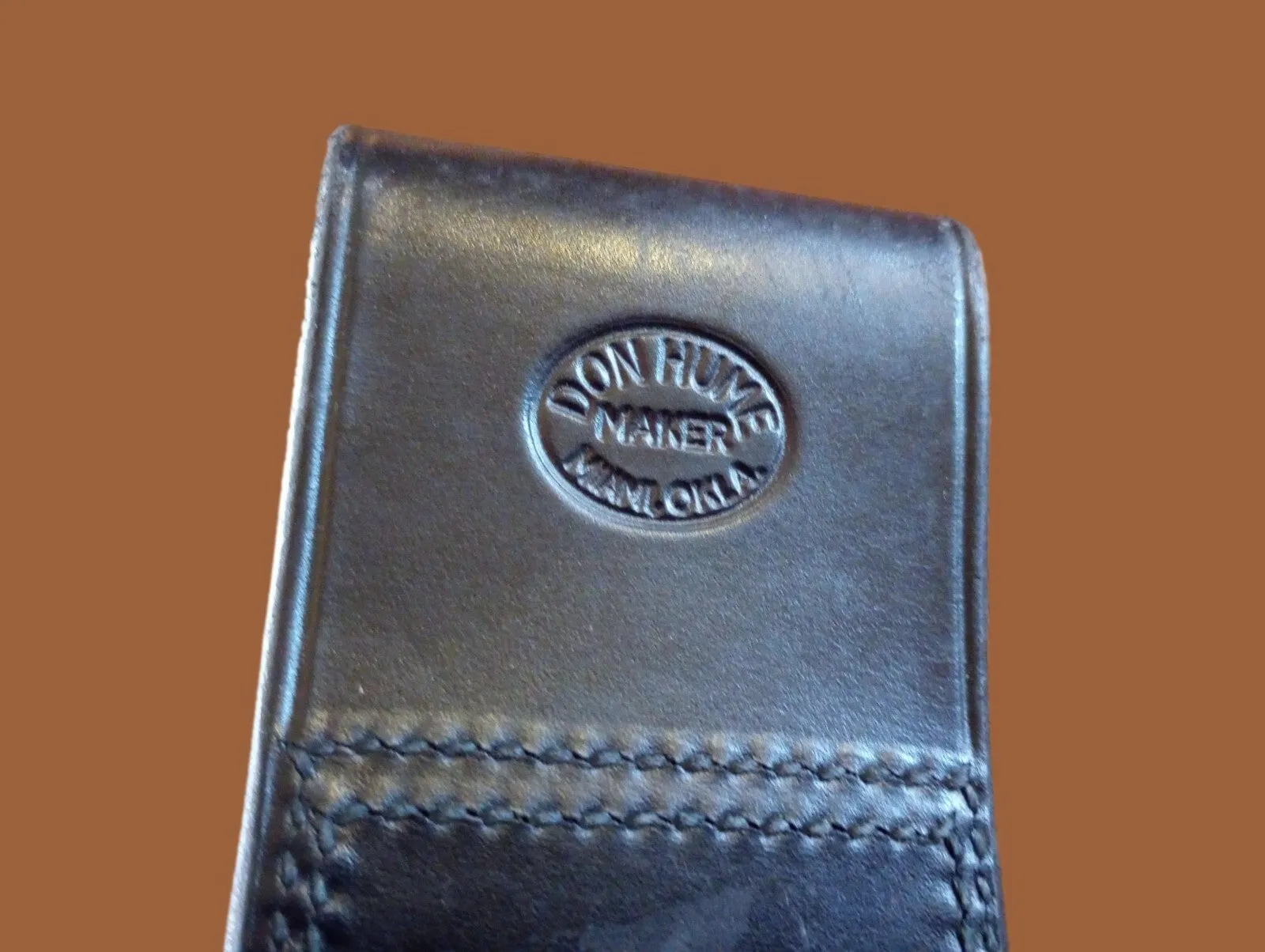 Don Hume Maker leather holster for revolvers drop swivel design
