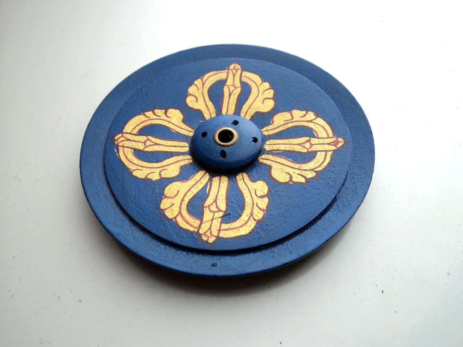 Double Dorjee Wooden Incense Burner