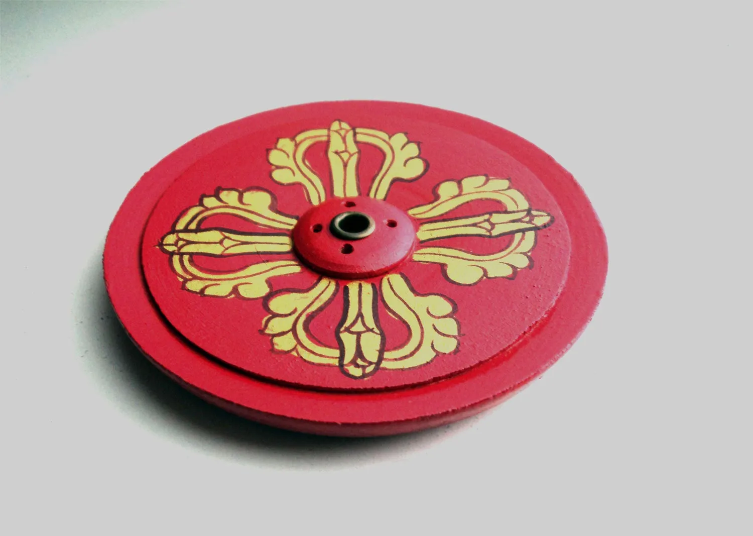 Double Dorjee Wooden Incense Burner