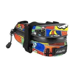 Electra Ka Pow Saddle Bag, Black/Orange 0.9L