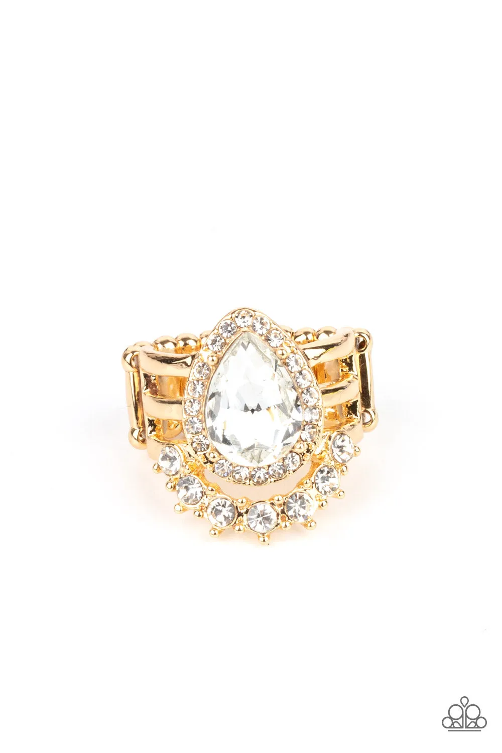 Elegantly Cosmopolitan - Gold Paparazzi Accessories