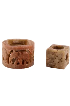 Elephant Pattern Incense Holder/Candle Stand