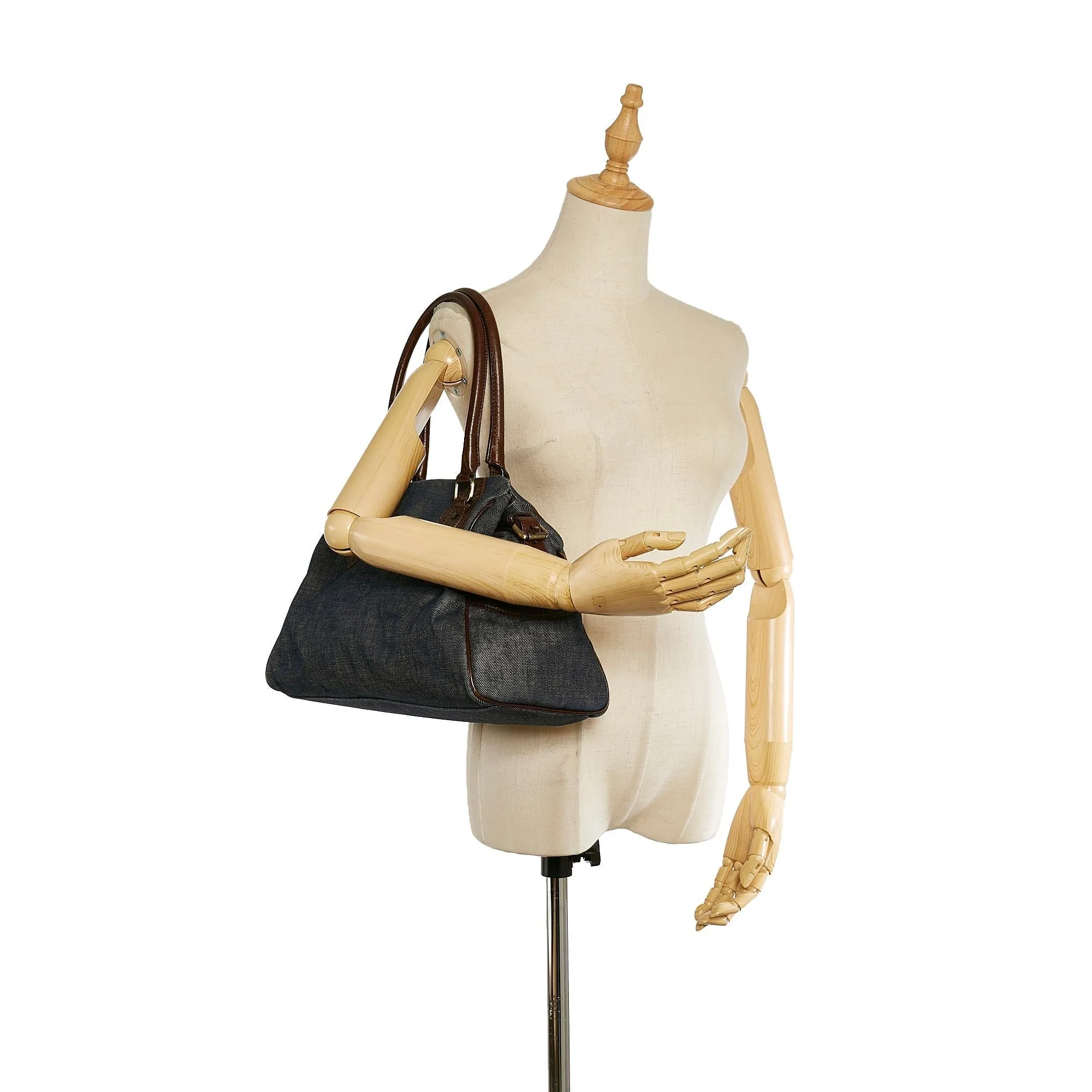 Fendi Etniko Denim Shoulder Bag (SHG-26424)
