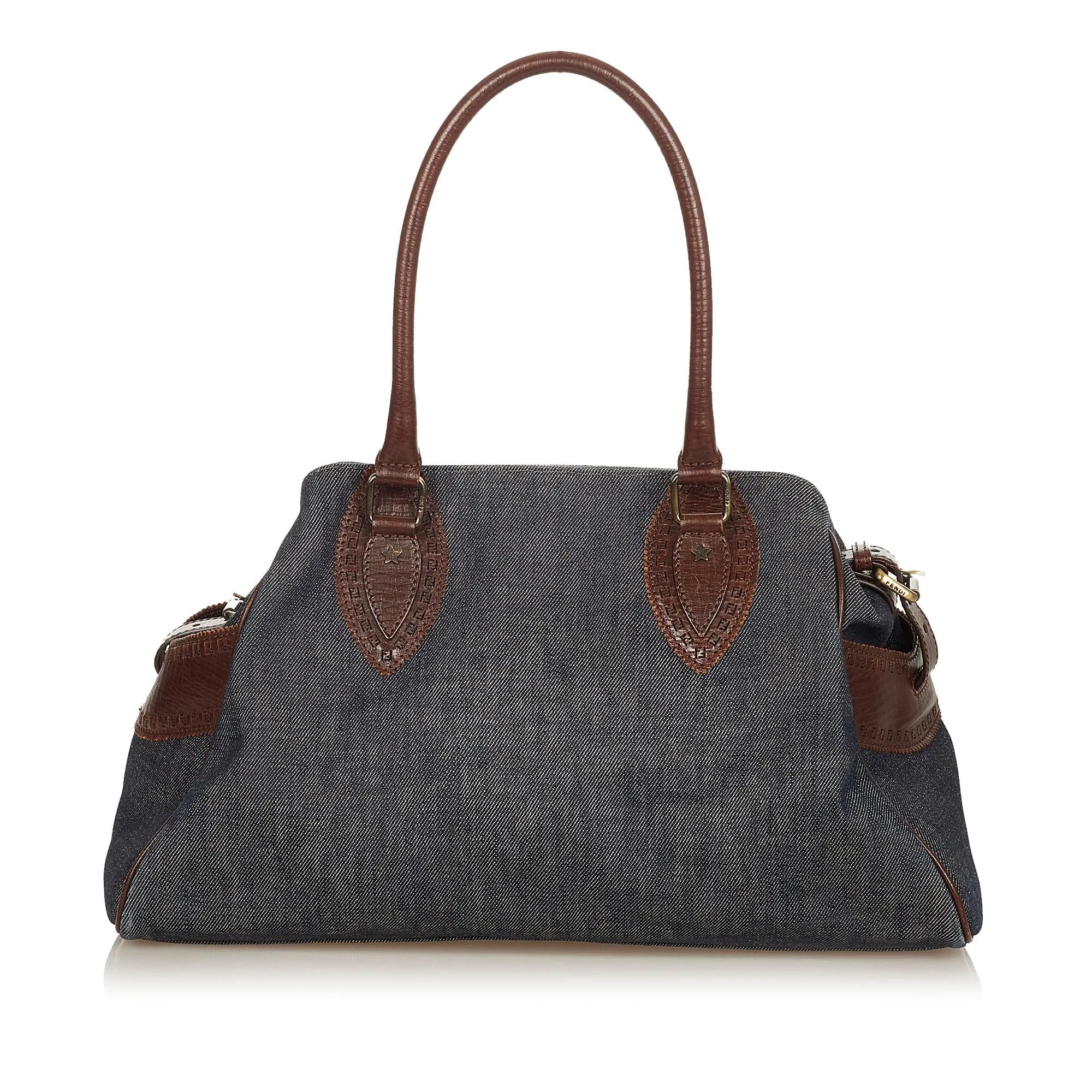 Fendi Etniko Denim Shoulder Bag (SHG-26424)