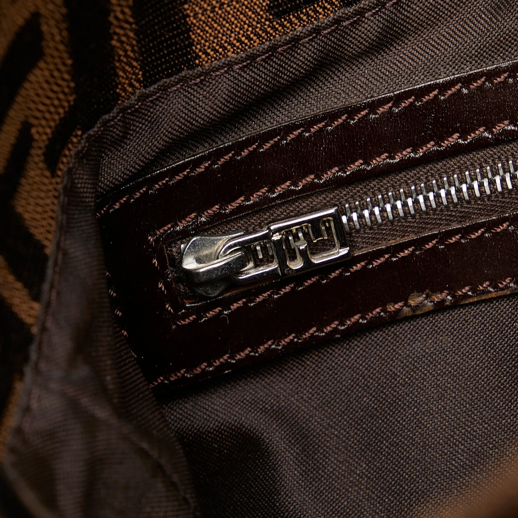 FENDI FF Lock Zucca Shoulder Bag