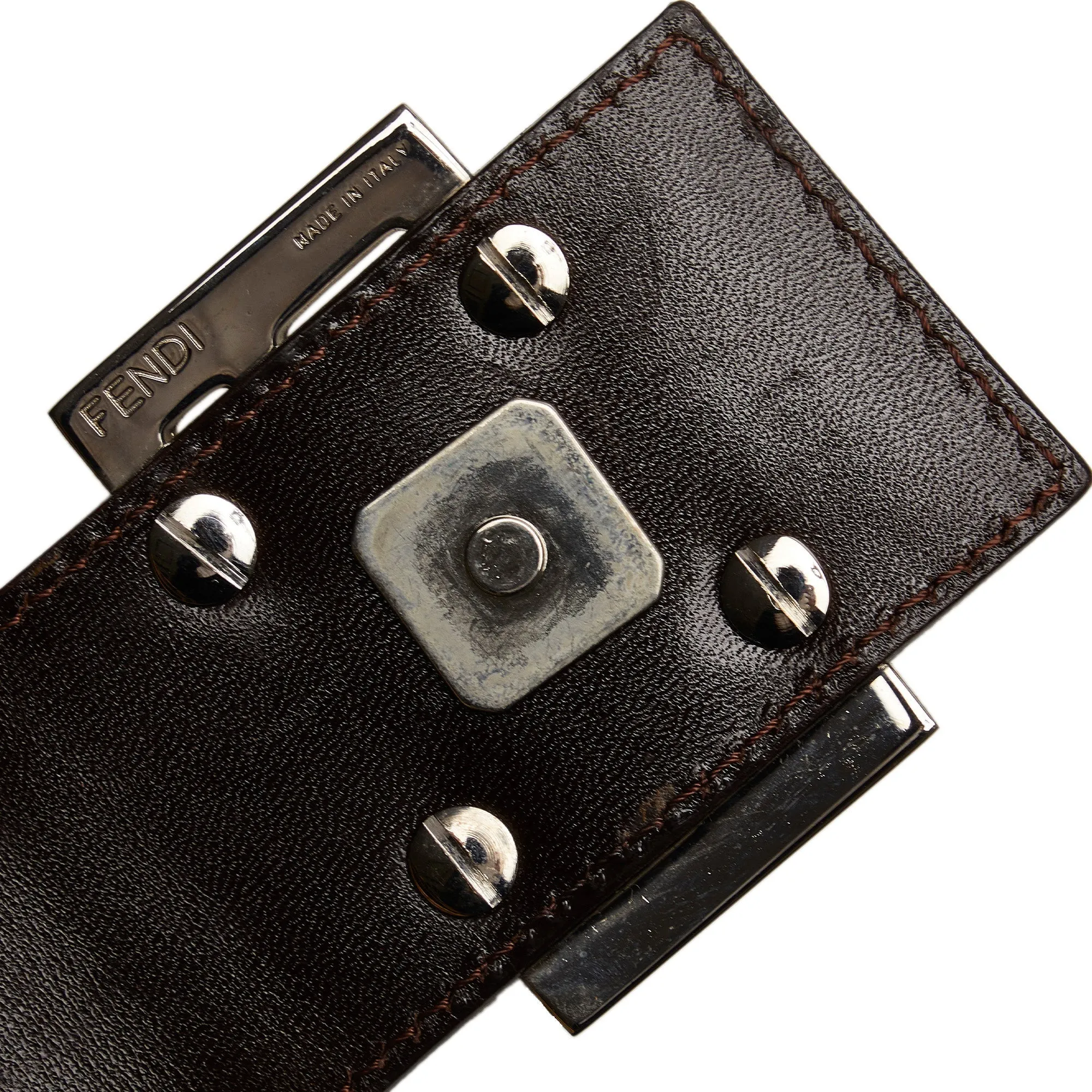 FENDI FF Lock Zucca Shoulder Bag