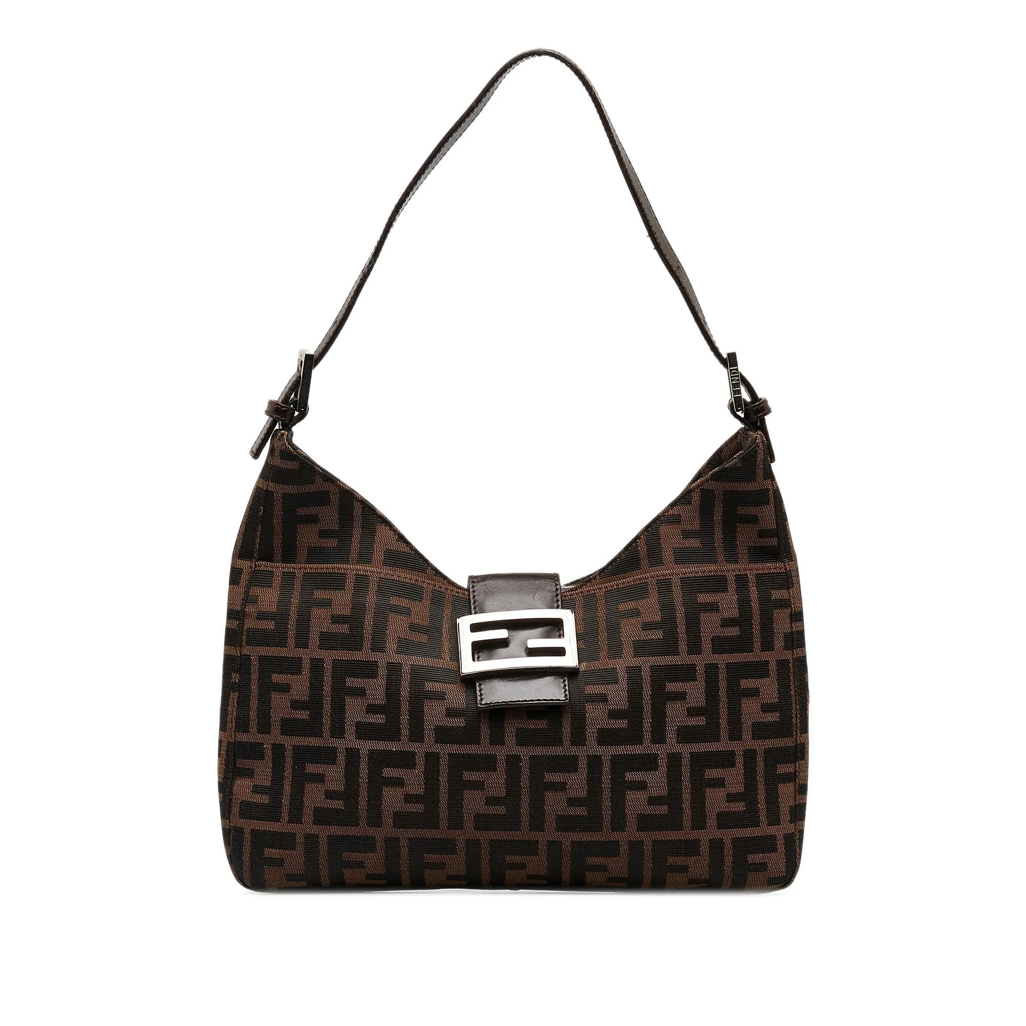 FENDI FF Lock Zucca Shoulder Bag