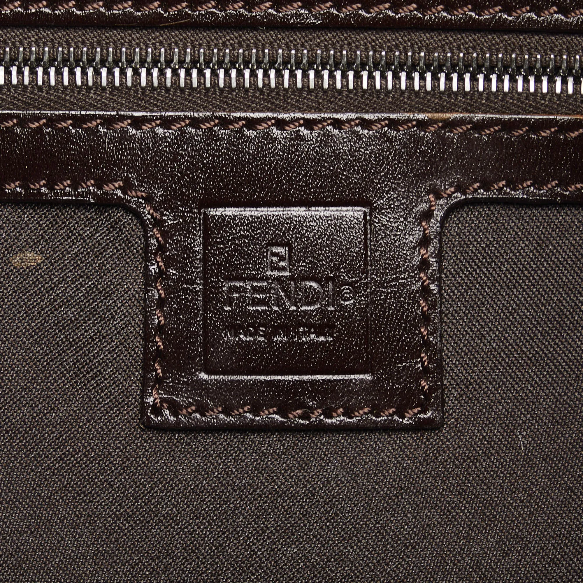 FENDI FF Lock Zucca Shoulder Bag