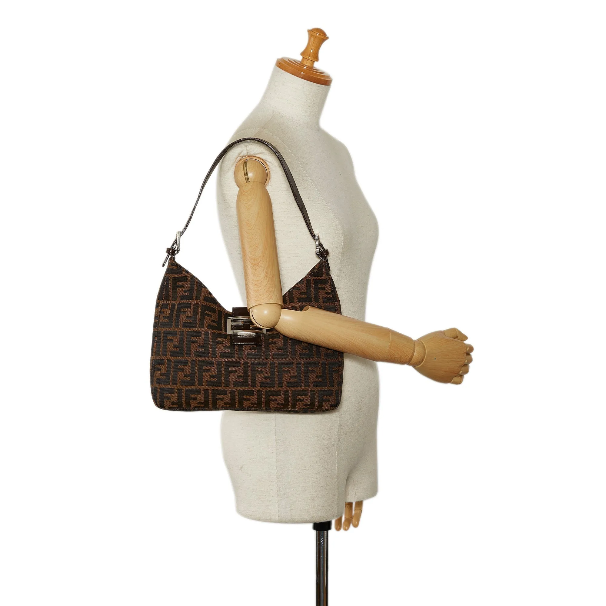 FENDI FF Lock Zucca Shoulder Bag