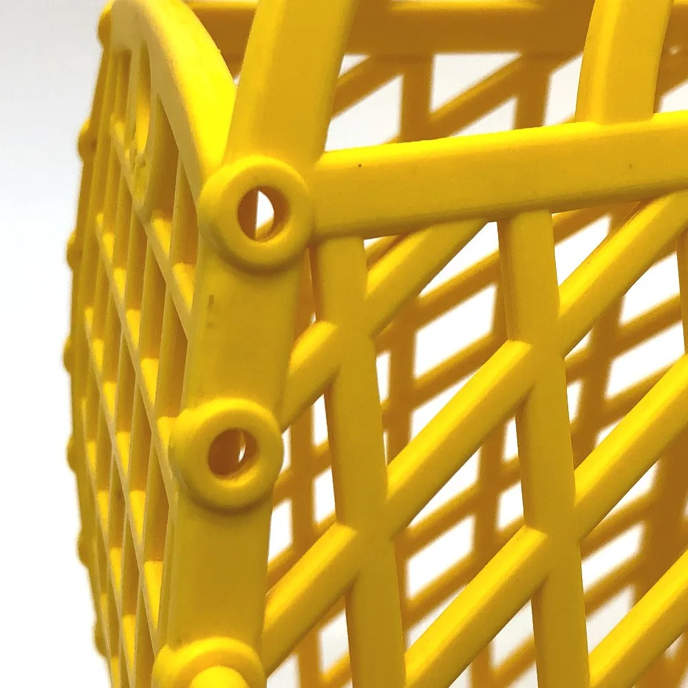 FENDI Handbag 8BH389 plastic yellow Medium basket Women Used