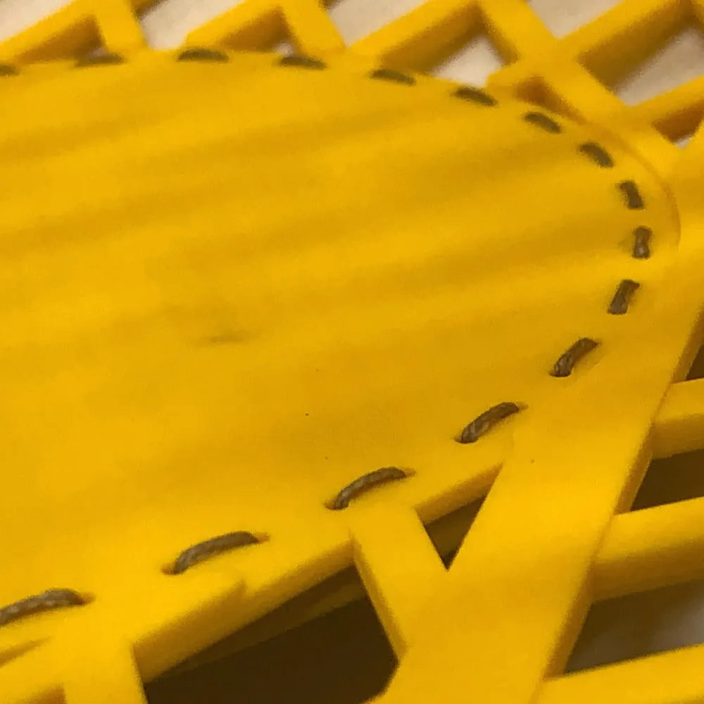 FENDI Handbag 8BH389 plastic yellow Medium basket Women Used