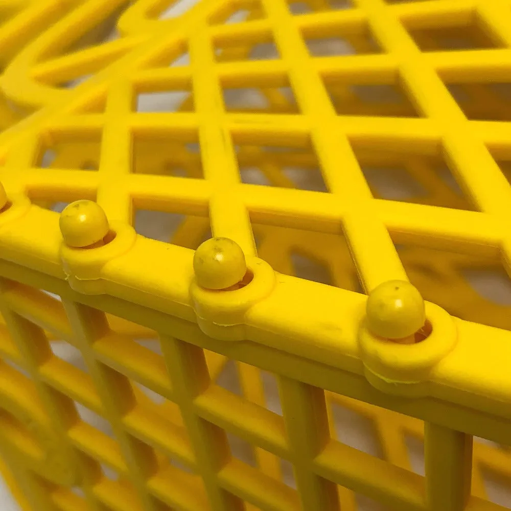 FENDI Handbag 8BH389 plastic yellow Medium basket Women Used