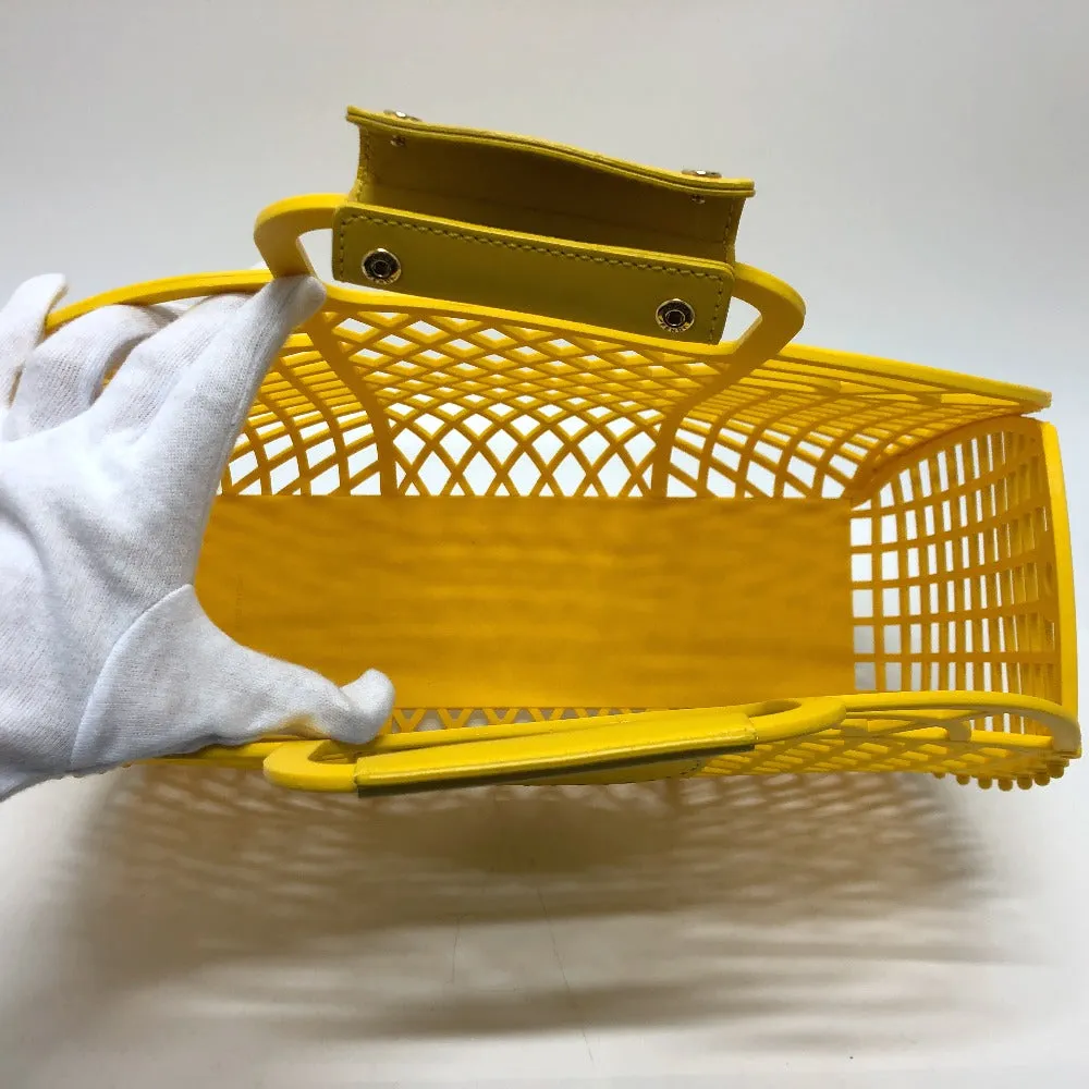 FENDI Handbag 8BH389 plastic yellow Medium basket Women Used