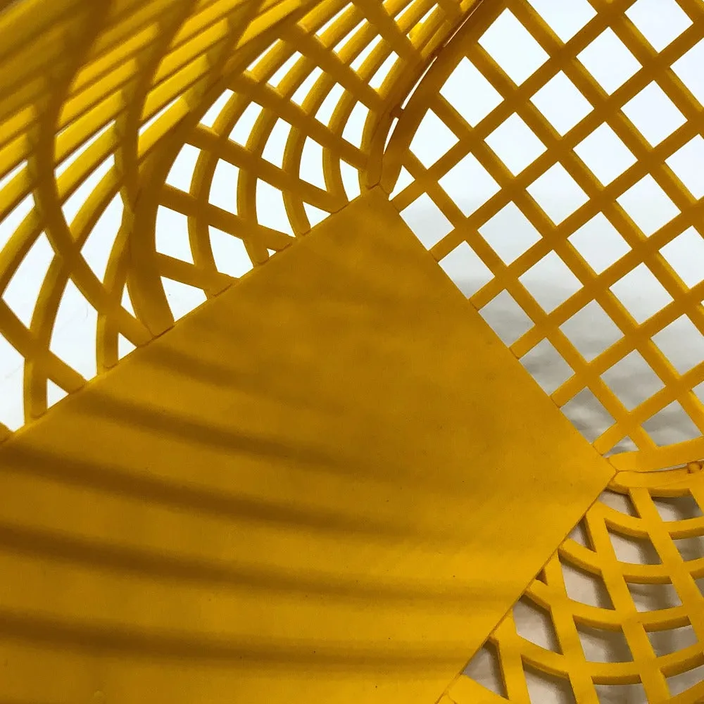 FENDI Handbag 8BH389 plastic yellow Medium basket Women Used