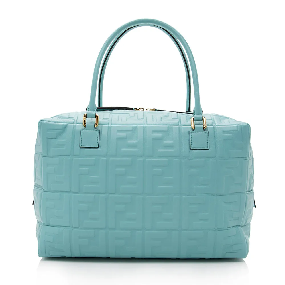 Fendi Leather Large Boston Satchel (SHF-17553)