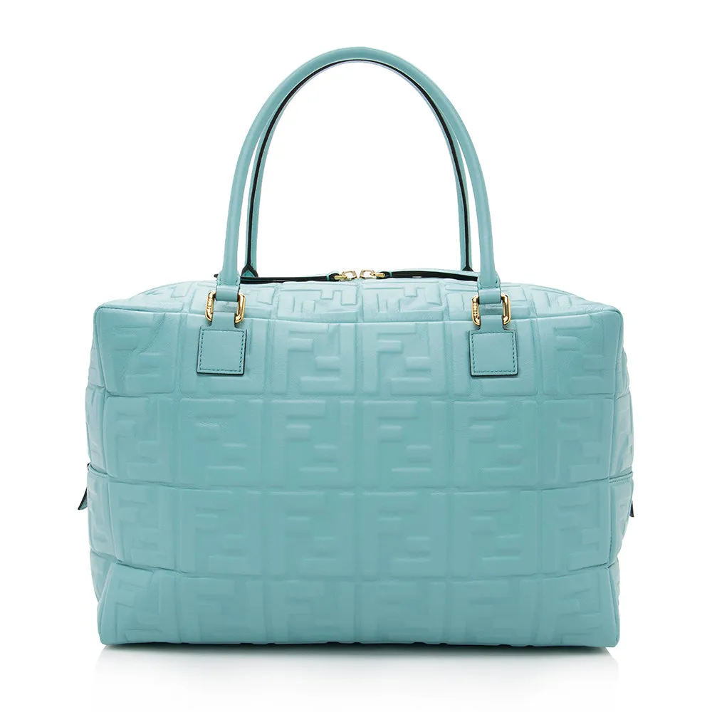 Fendi Leather Large Boston Satchel (SHF-17553)