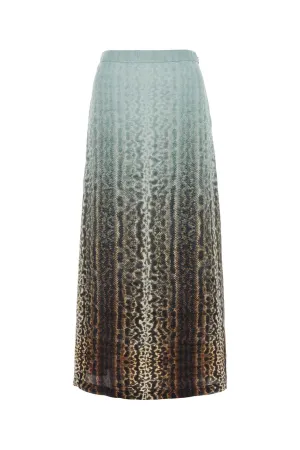 FENDI Silk Printed Mini Skirt
