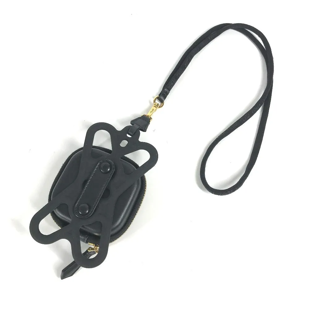 FENDI strap Rubber, Leather black Mesh strap included logo smartphone pouch case mens Used