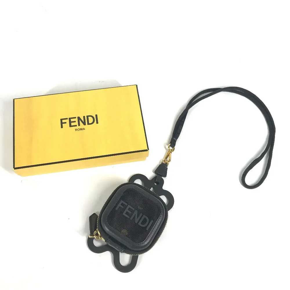 FENDI strap Rubber, Leather black Mesh strap included logo smartphone pouch case mens Used