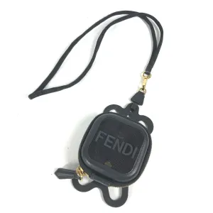 FENDI strap Rubber, Leather black Mesh strap included logo smartphone pouch case mens Used