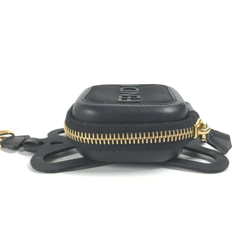 FENDI strap Rubber, Leather black Mesh strap included logo smartphone pouch case mens Used