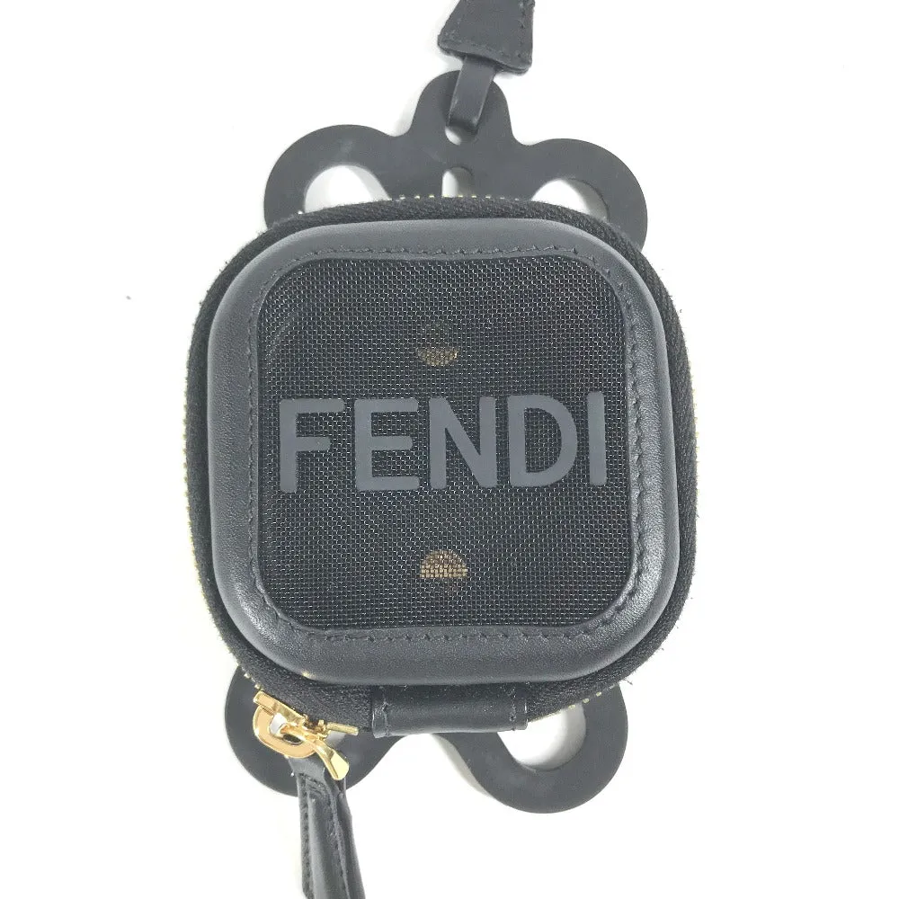 FENDI strap Rubber, Leather black Mesh strap included logo smartphone pouch case mens Used