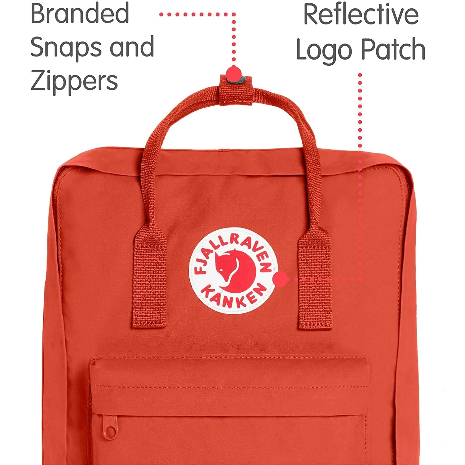 Fjallraven | Kanken Classic Backpack for Everyday | Rowan Red