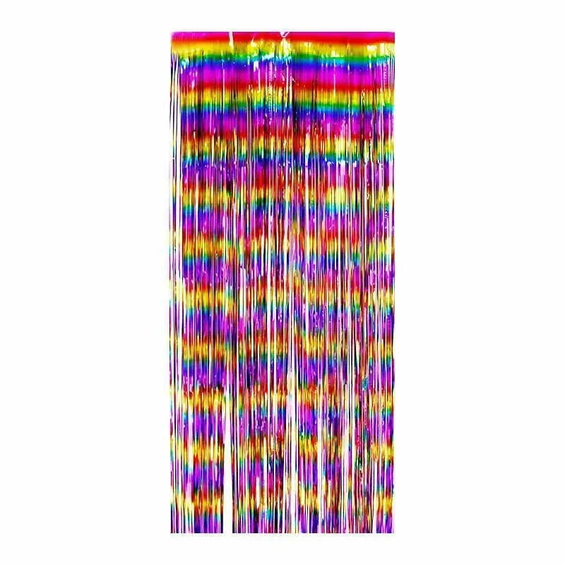 Foil Curtain Multi Colour 2mx1m