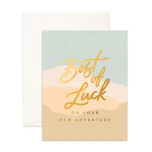 Fox & Fallow Best of Luck Card