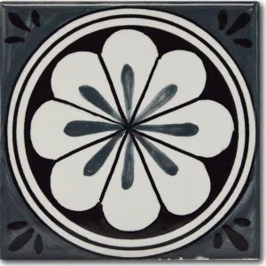 FRANCESCA NICCACCI: Deruta Vario Hand Painted Wall Tile Gray Shades