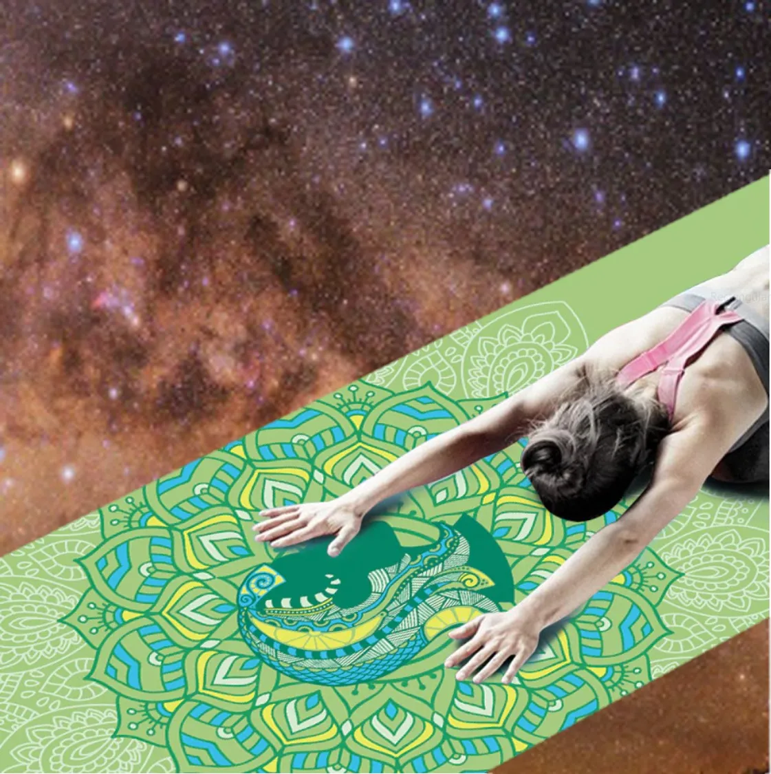 Gemini: Yoga Mat for Zodiac Lovers. Personalized Sun Sign Pilates mat. Extra thick, Non Slip. WickedYo.