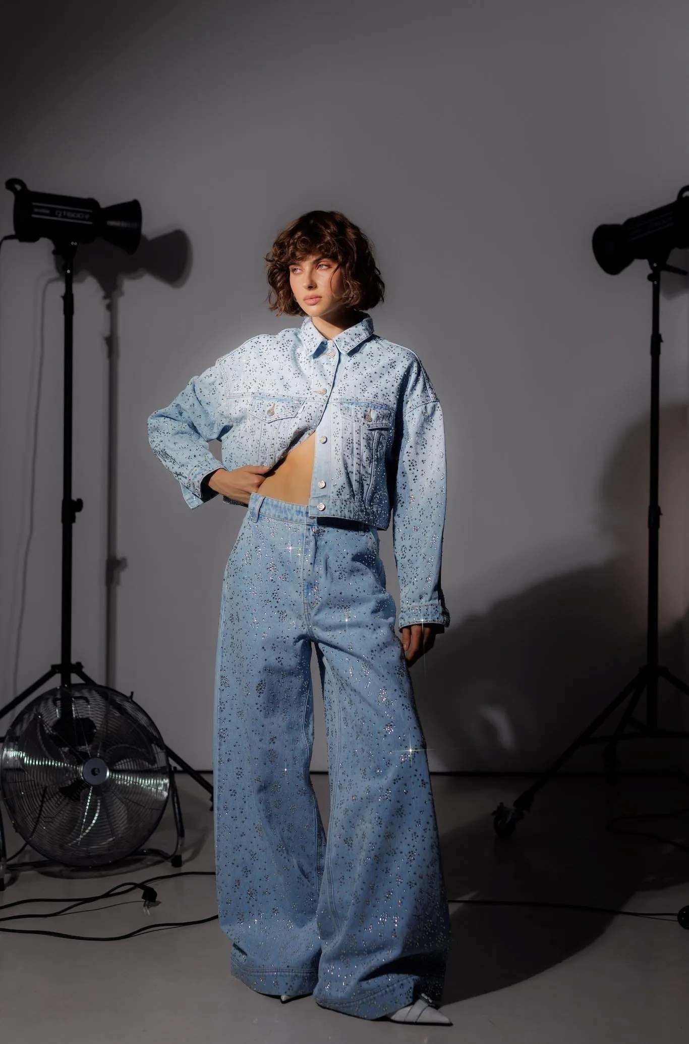 Gorgeous Crystal Palazzo Pants