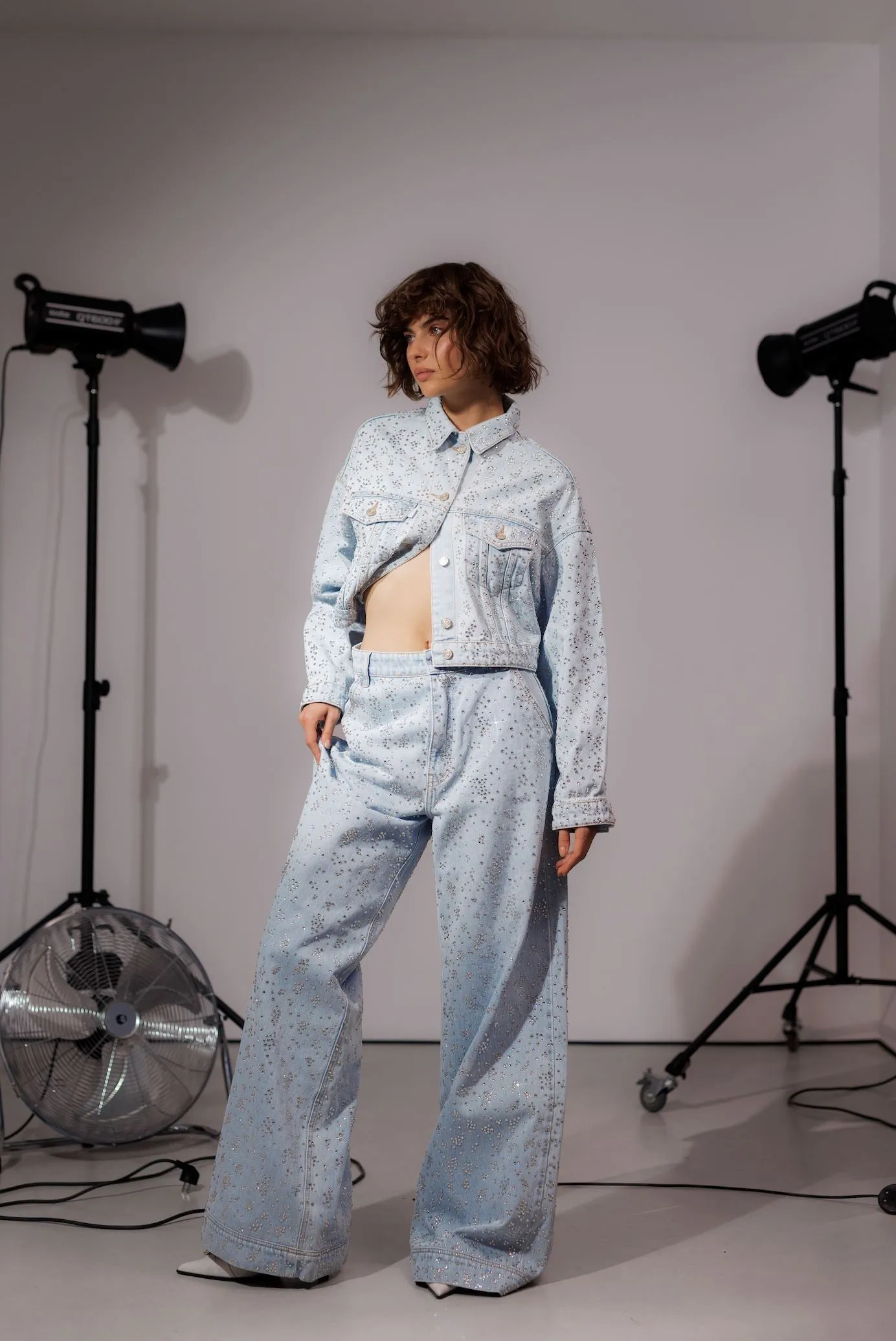 Gorgeous Crystal Palazzo Pants