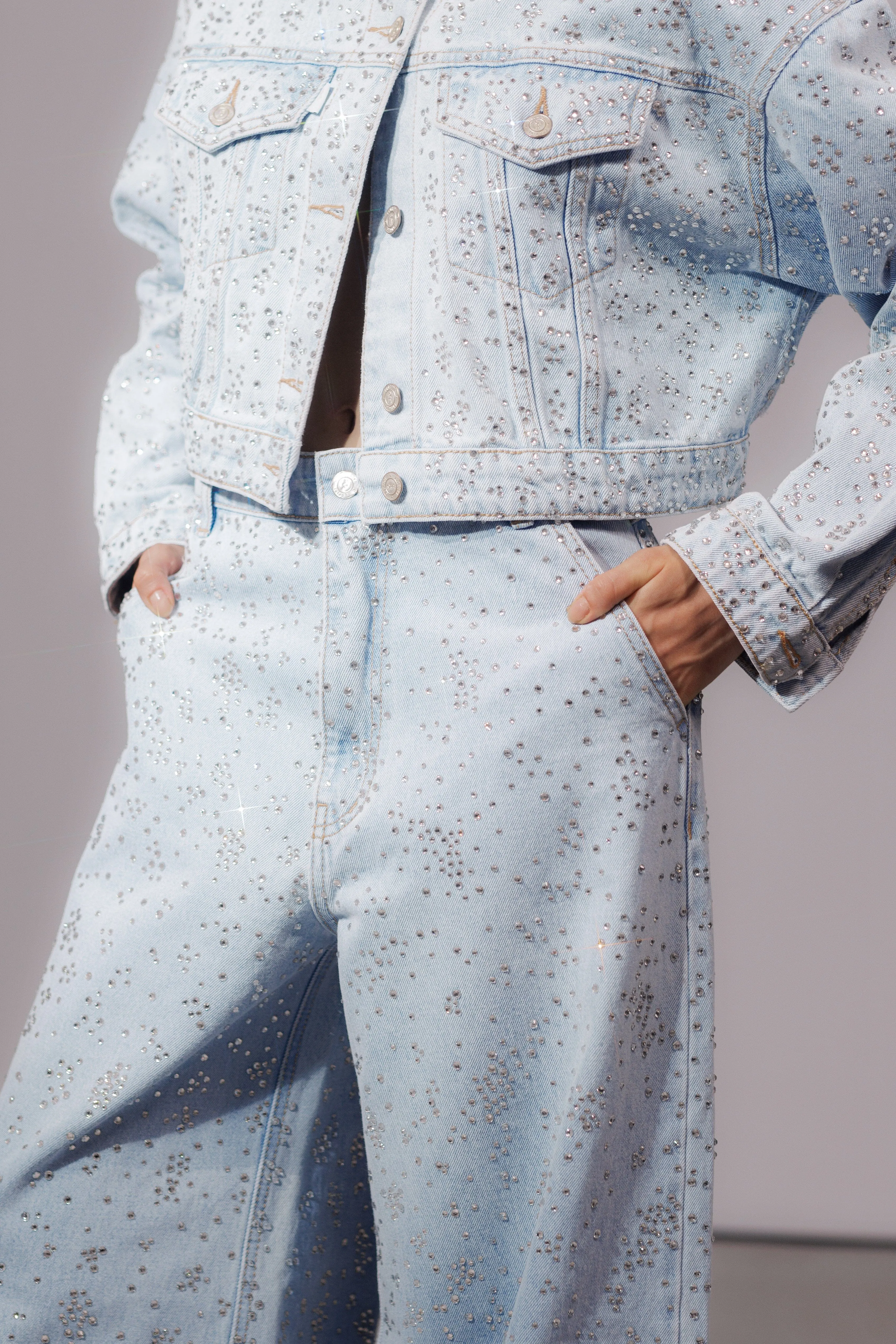 Gorgeous Crystal Palazzo Pants