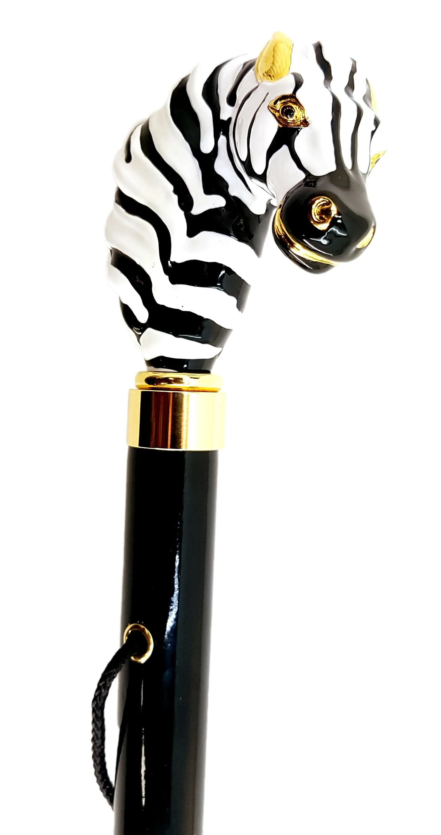 Gorgeous Enamelled Zebra Shoehorn