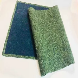 Green Yoga/Pilate Mat With Bag and Strap | Rubber Back For Firm Grip | Cotton