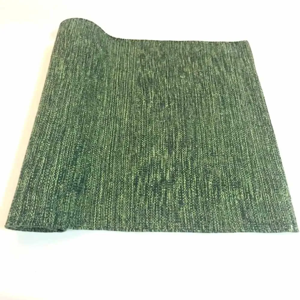 Green Yoga/Pilate Mat With Bag and Strap | Rubber Back For Firm Grip | Cotton