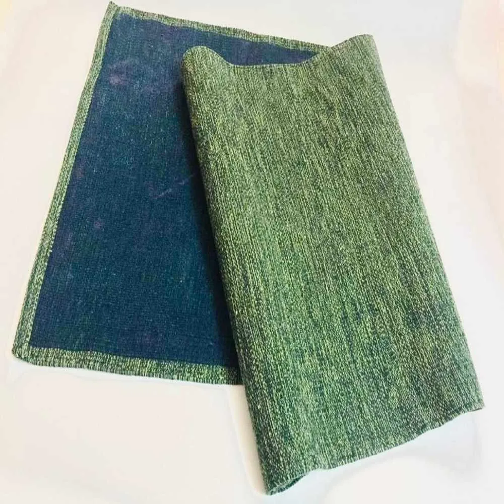 Green Yoga/Pilate Mat With Bag and Strap | Rubber Back For Firm Grip | Cotton