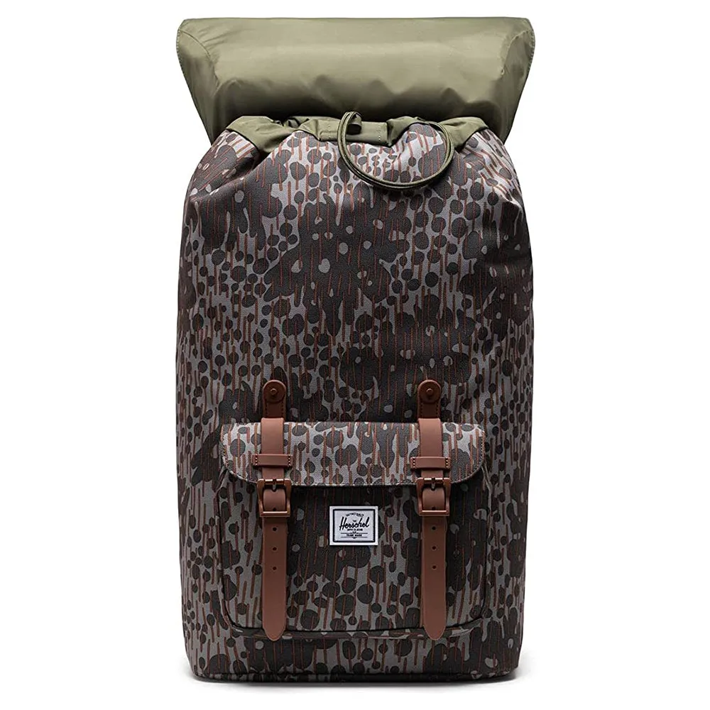 Herschel Unisex Green Pea Camo One Size Little America Backpack - 10020-04519-OS