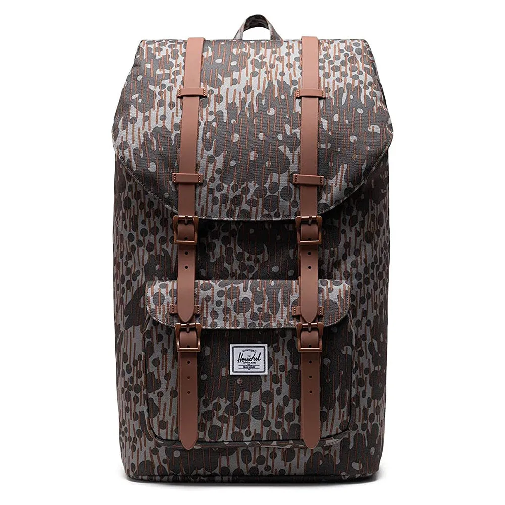 Herschel Unisex Green Pea Camo One Size Little America Backpack - 10020-04519-OS