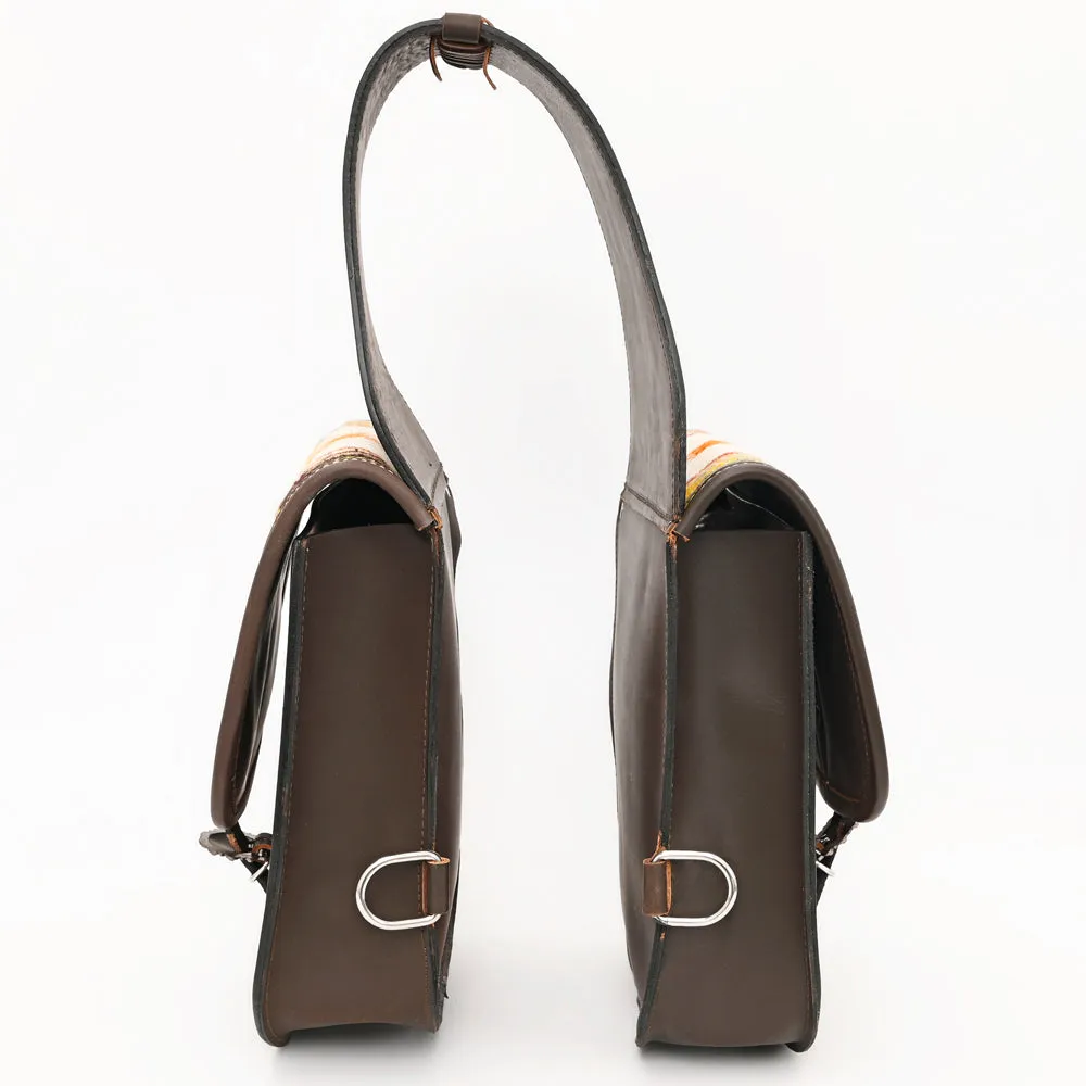 Hilason Floral  Western Horse Leather Saddle Bag Heavyduty Traditional Trail Ride