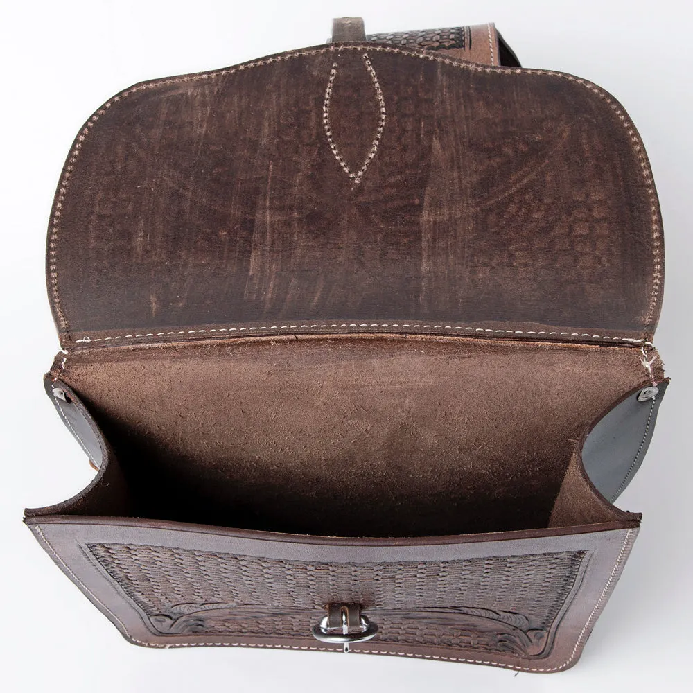 Hilason Floral  Western Horse Leather Saddle Bag Heavyduty Traditional Trail Ride