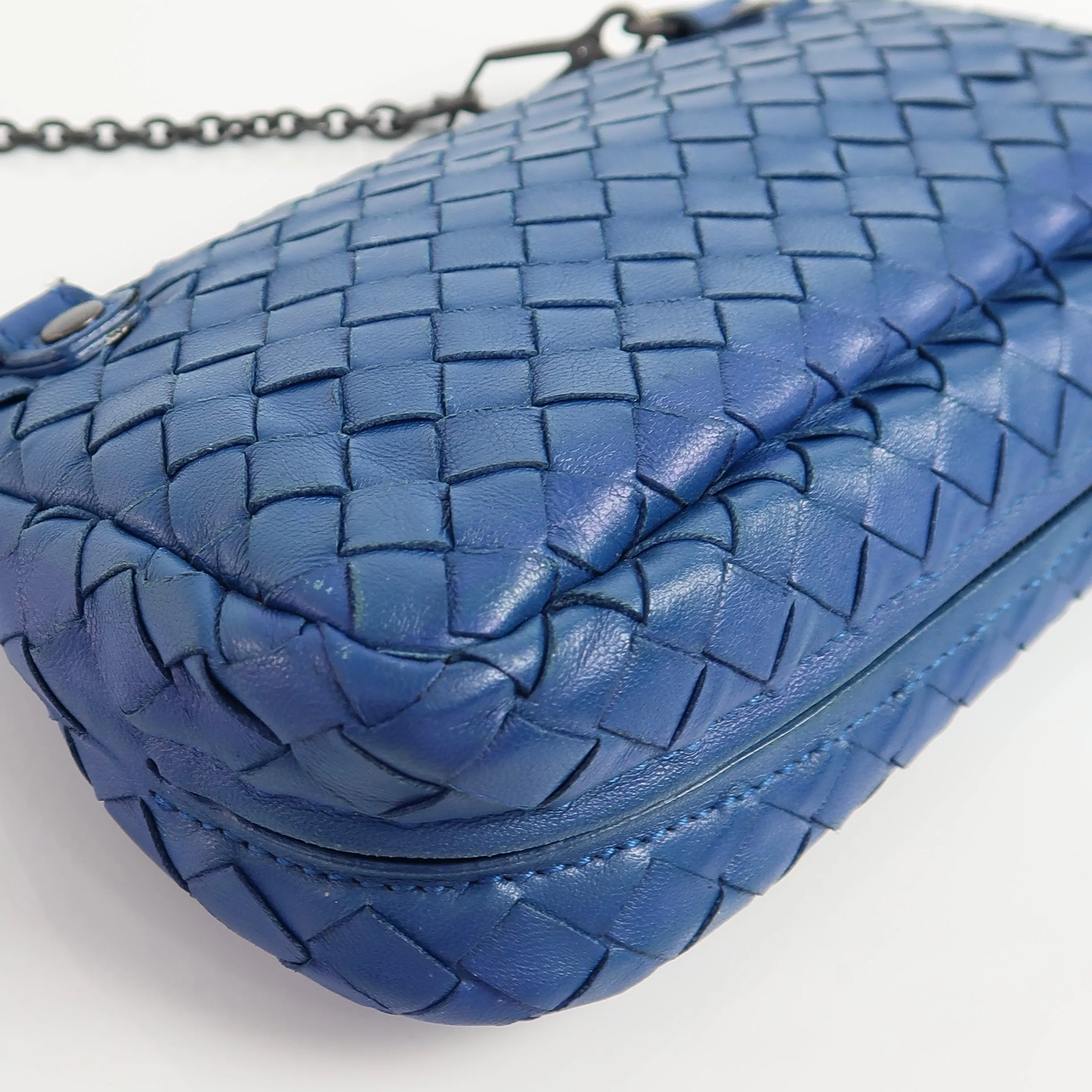Intrecciato Flap Crossbody Bag