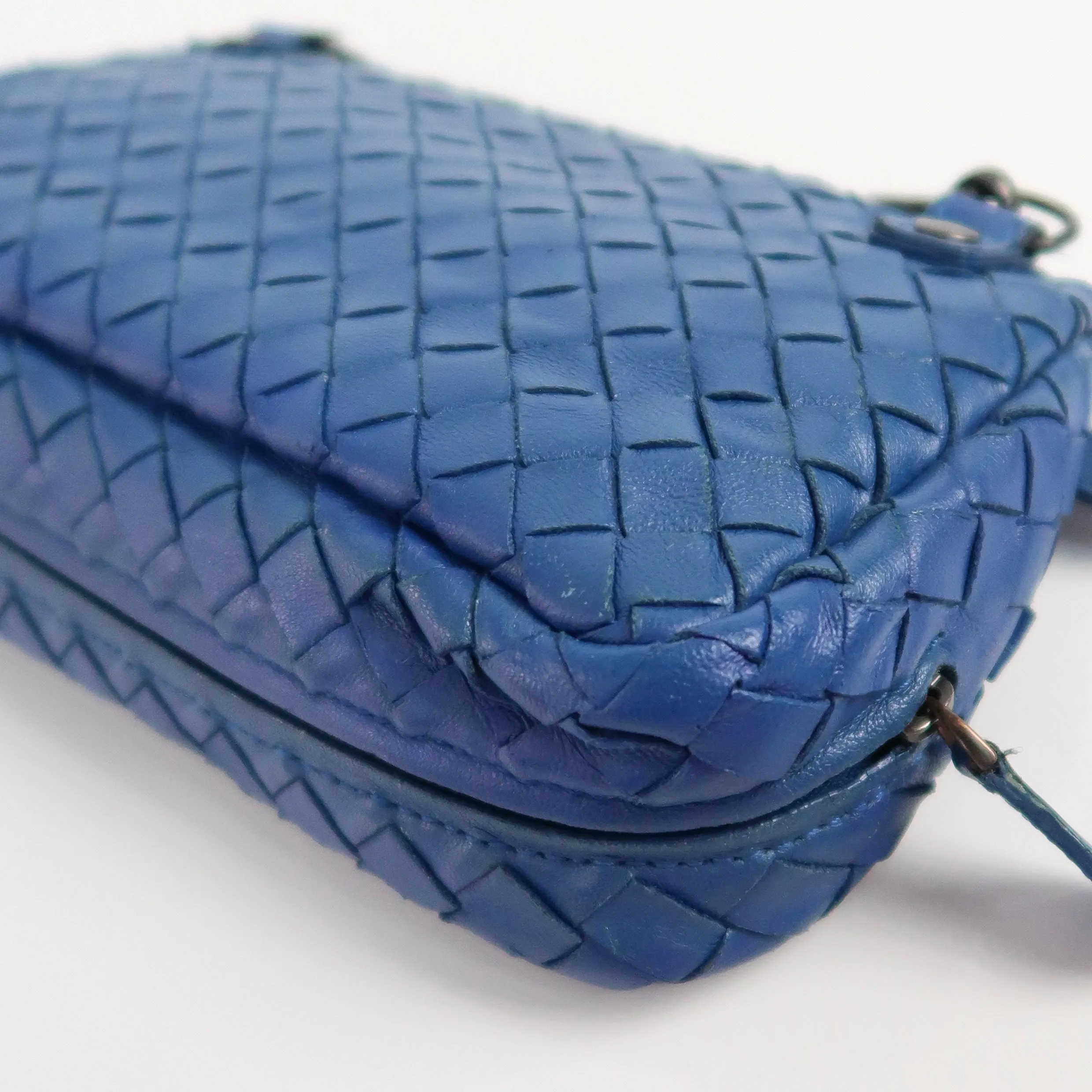 Intrecciato Flap Crossbody Bag