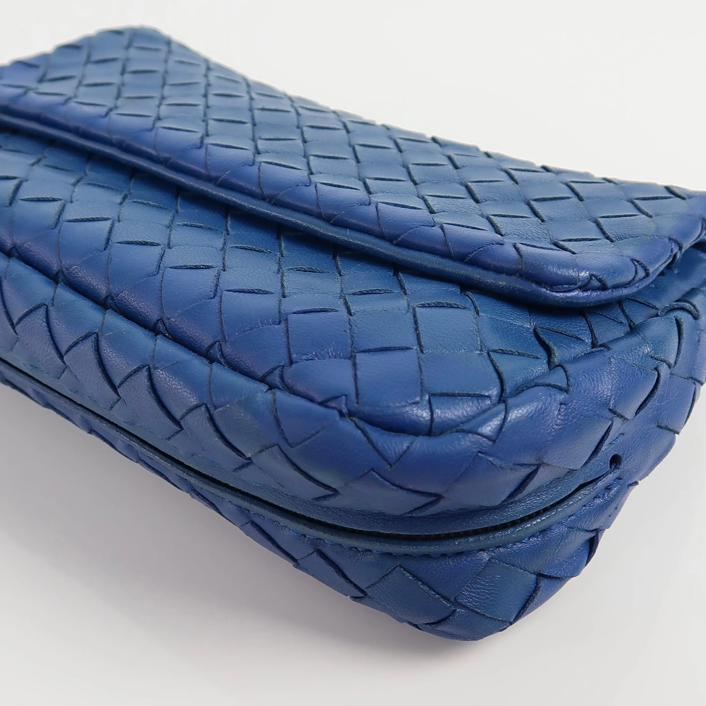 Intrecciato Flap Crossbody Bag