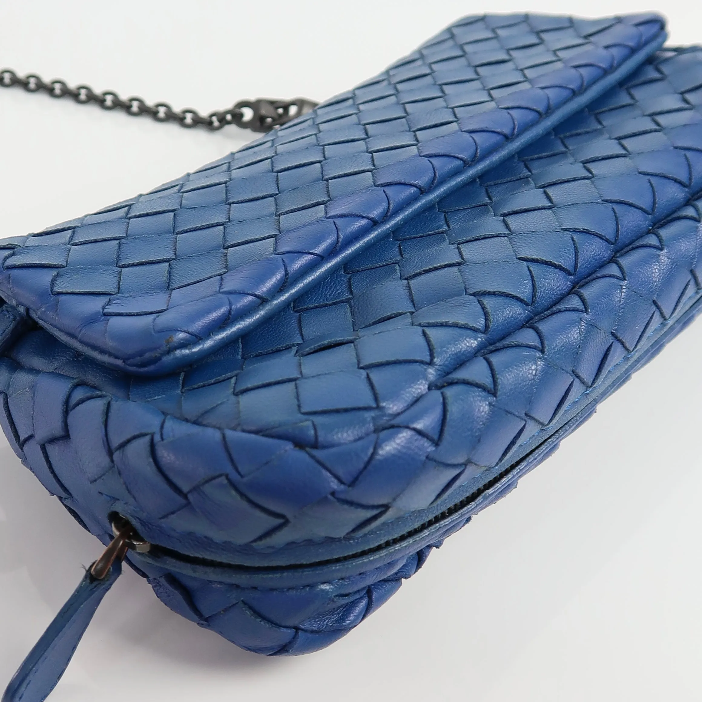 Intrecciato Flap Crossbody Bag