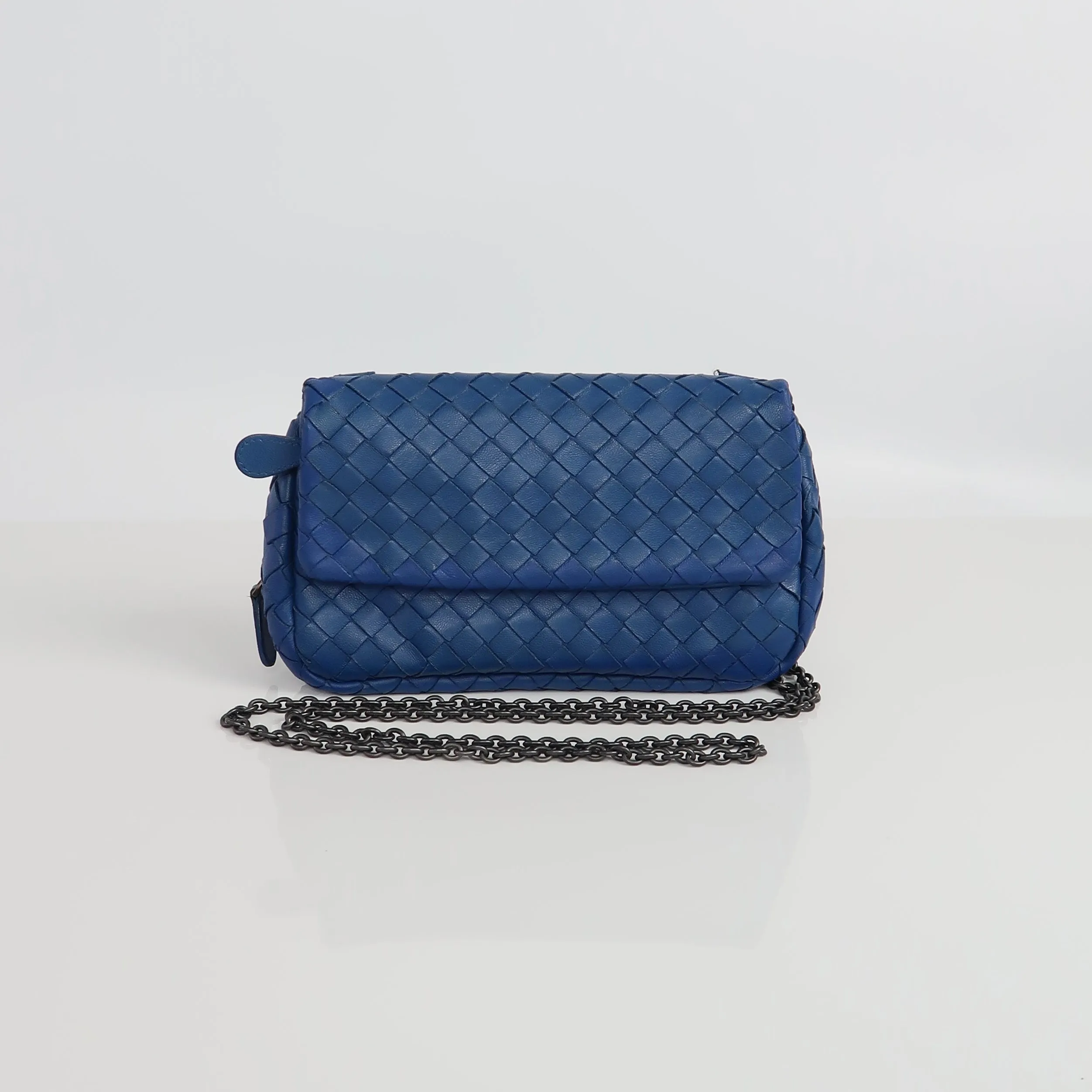 Intrecciato Flap Crossbody Bag