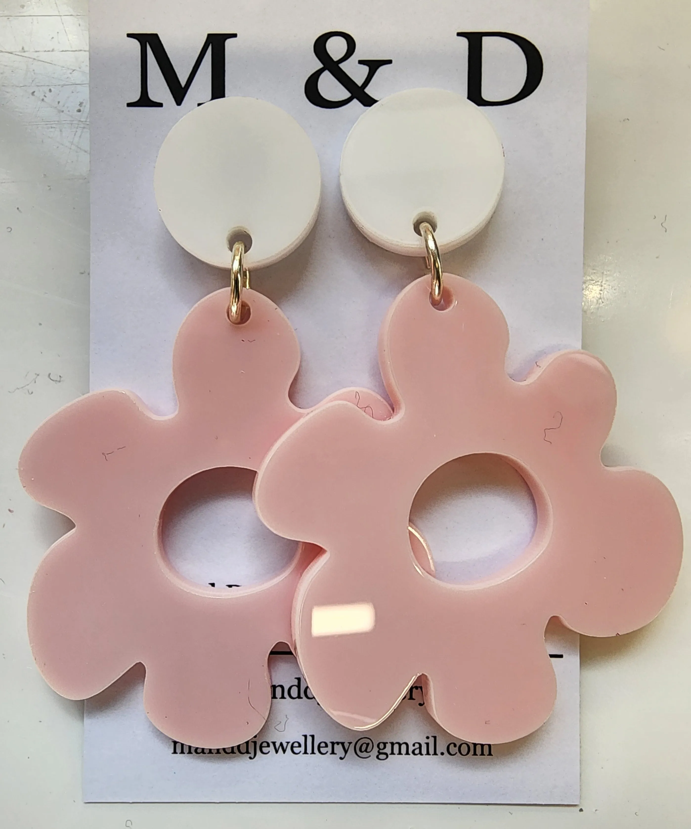 Jelly Flower Stud Dangles