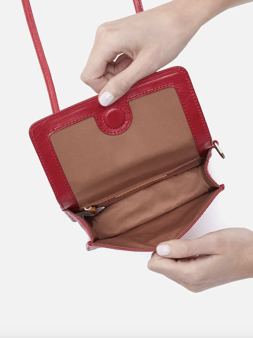 Jill Wallet Crossbody Claret by Hobo