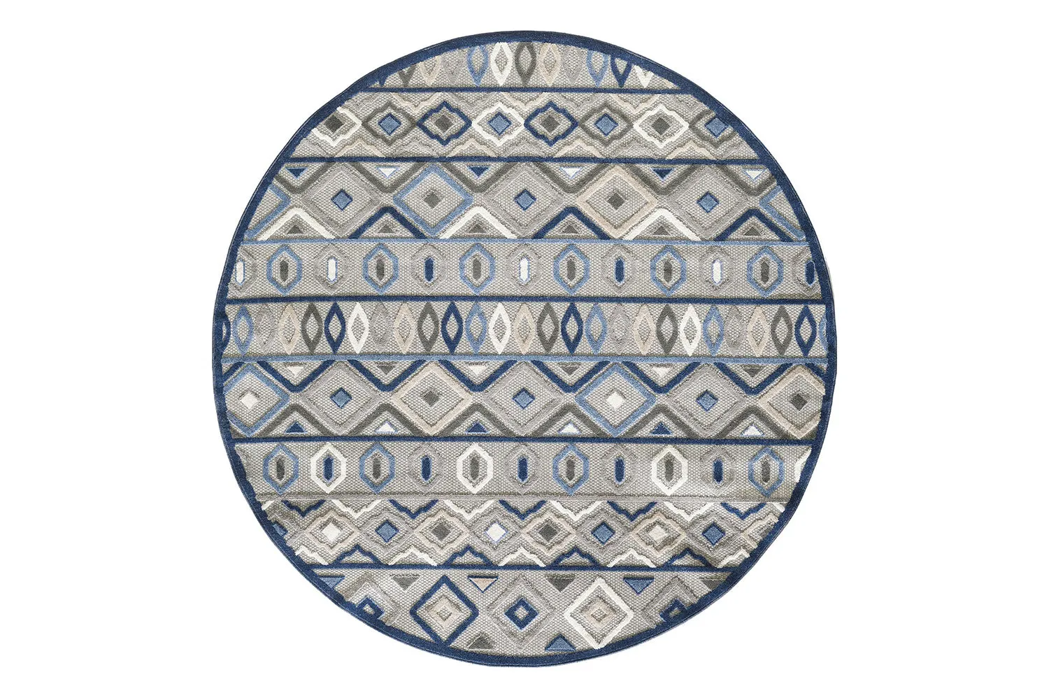 KAS Calla Aztec Round Indoor/Outdoor Rug